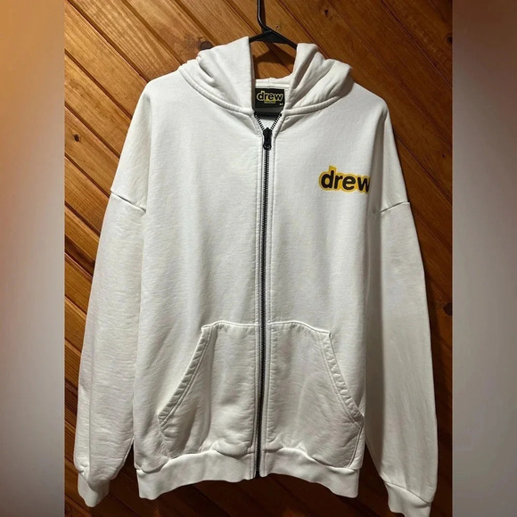DREW HOUSE The House of Drew Authentic Squirrel Hooded Jacket Coat White MED/XL - Picture 2 of 10